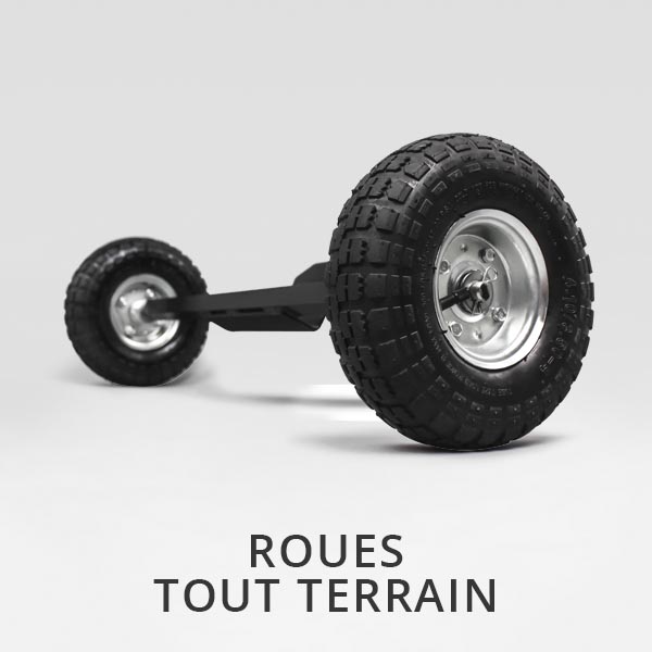 Roues tout terrain pour caméra jonc poussé SOLOPro Plus MiniCam.