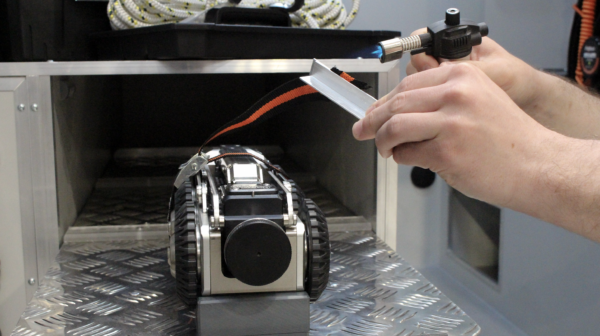 aménagement de fourgon d'inspection vidéo robuste